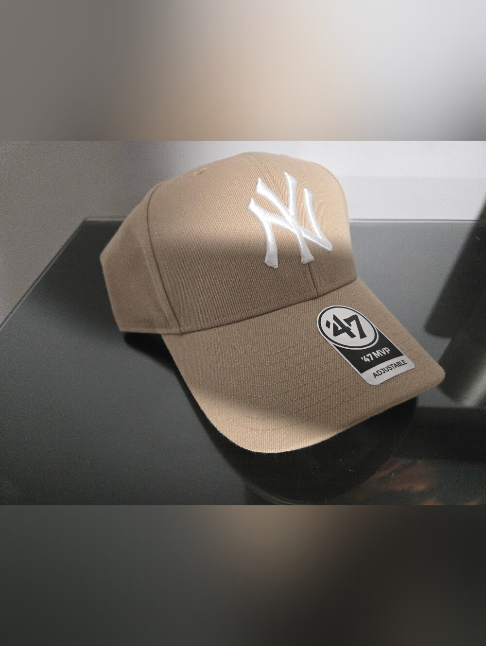 47 Brand New York Yankees Khaki Clean Up Adjustable Hat NWT